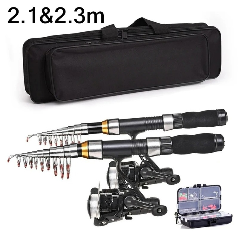 BRAVMAK 2.1/ 2.3 mTelescopic F - Fishing Rod Spinning review and price